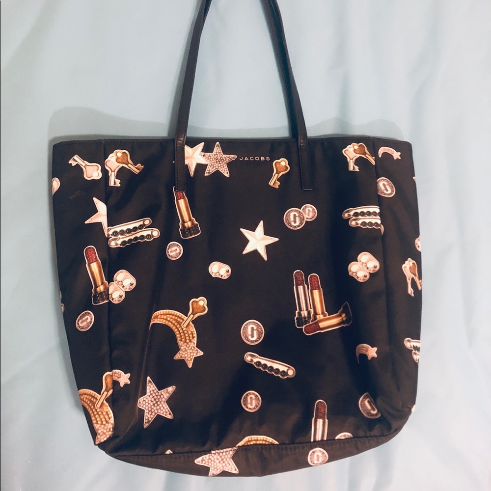 MARC JACOBS Tossed Charms Printed Nylon Tote
